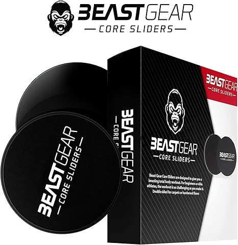 Beast Gear Core Sliders Double Sided Gliding Abdominal Exercise