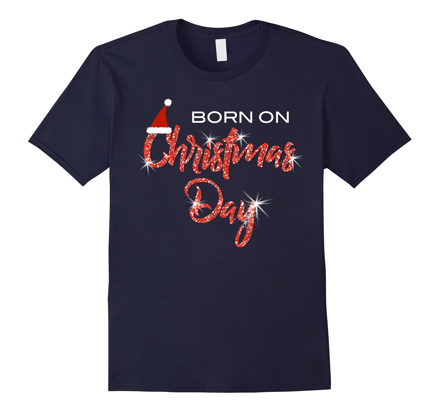 Born on Christmas Day Birthday T-Shirt for Kids & Adults-Rose