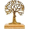 PURESTORY Tree of Life Showpiece for Home,Office,Table,Shelf,Desk,Bed Room.Home Decor Items for Living Room.Tree Figurines for Home Decor - Gold, 7 x 5 Inch