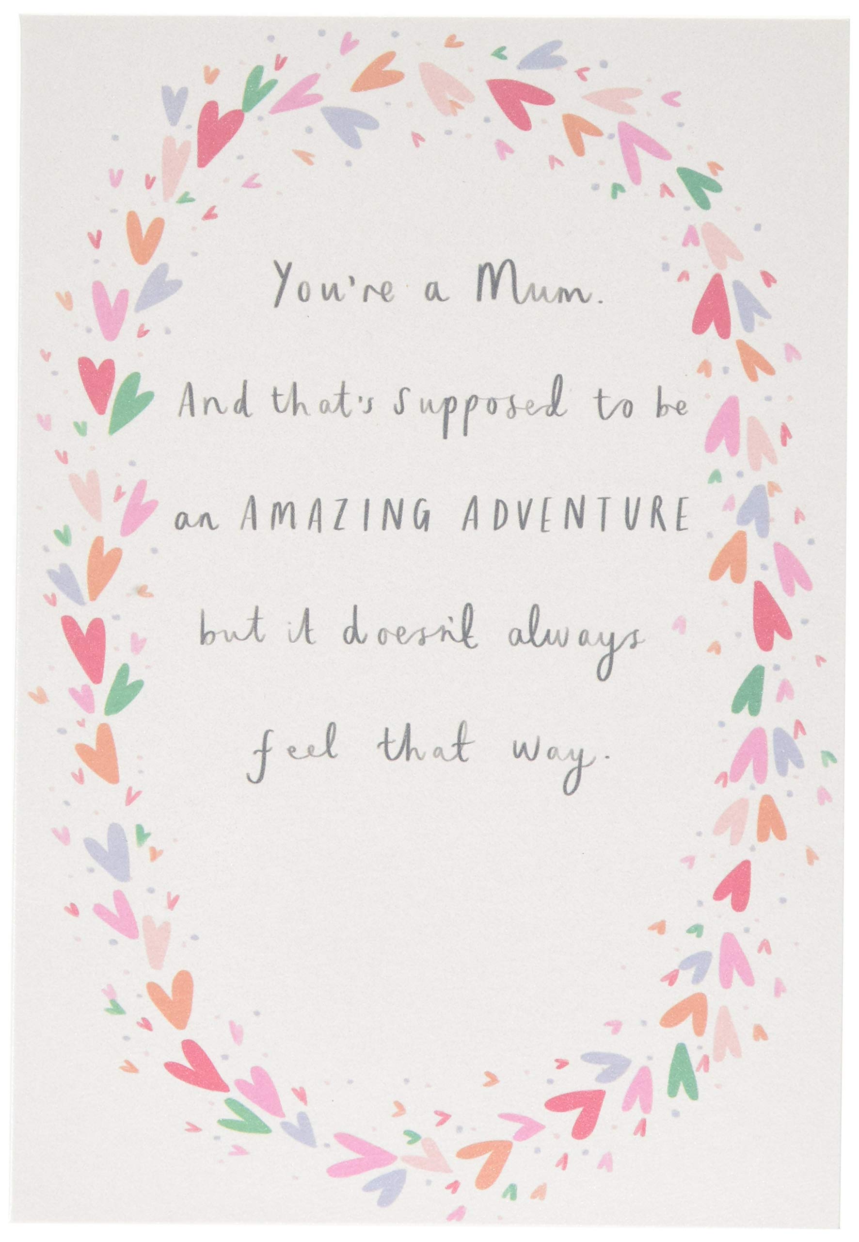 Hallmark Support Card for Mums - Classic Text Based 'State of Kind' Design