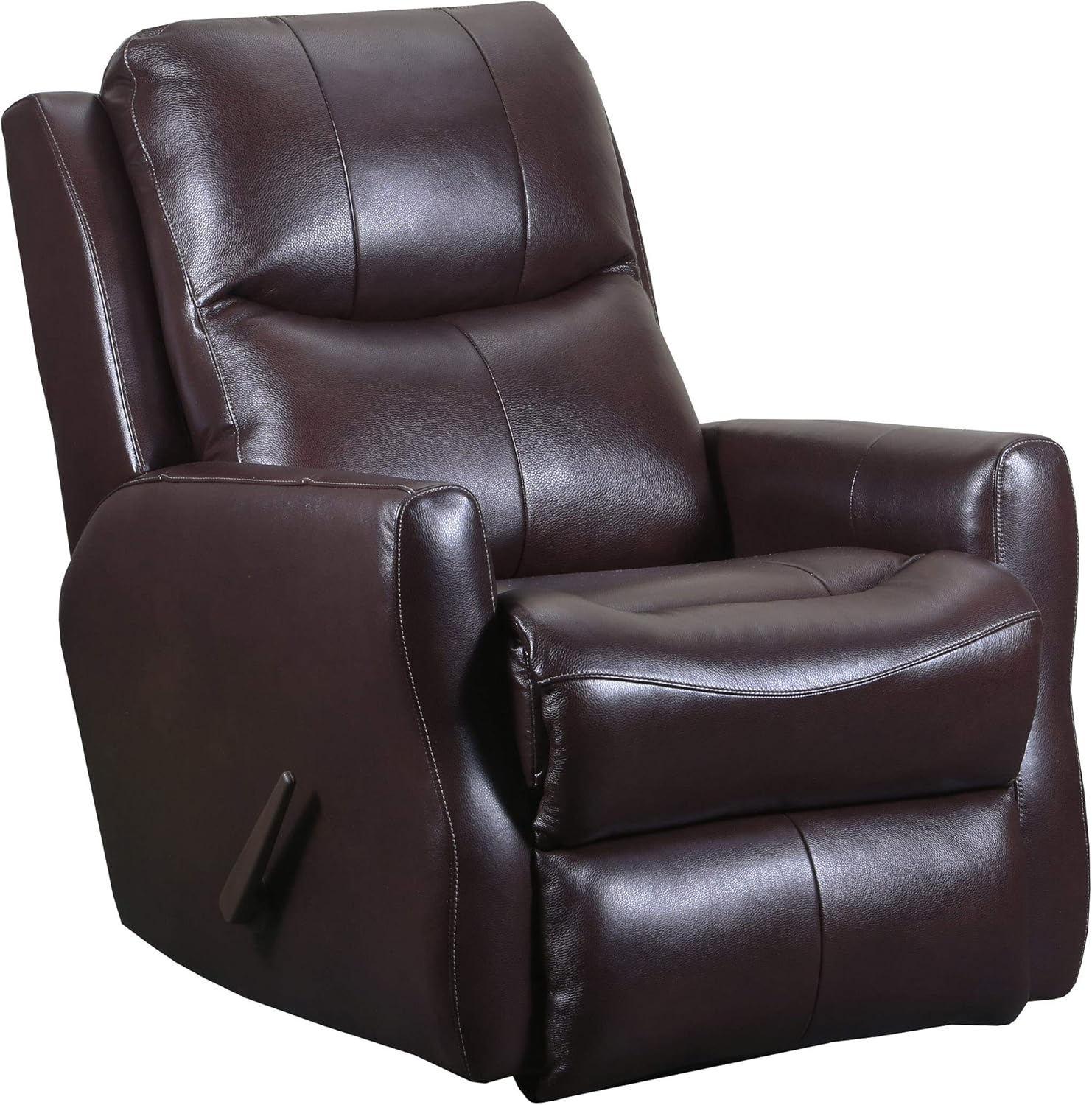  Brand – Ravenna Home Oaklawn Rocker Recliner, 32"W, Leather, Dark Roast: Furniture & Decor
