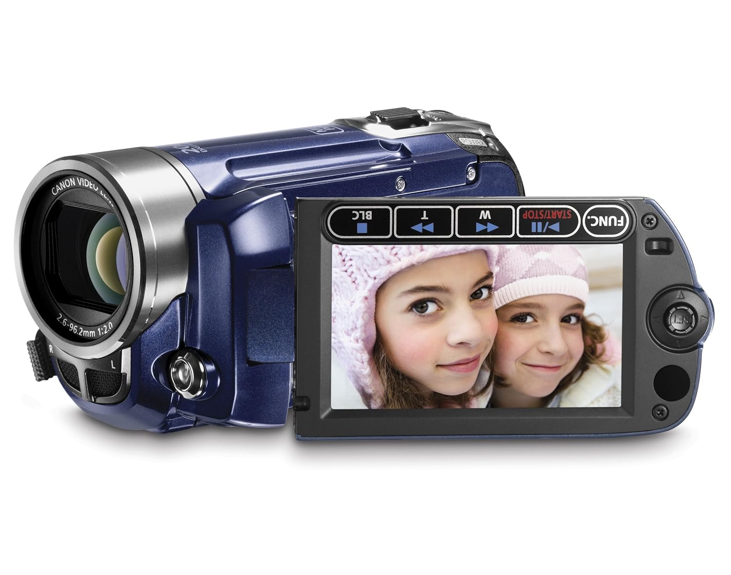 Amazon.com : Canon FS100 Flash Memory Camcorder with 48x Advanced Zoom  (Blue) (Discontinued by Manufacturer) : Camera & Photo