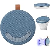 RUNNINGMT Portable Bluetooth Speakers, Outdoor Speakers with Magnetic Base, Magnetic Bluetooth Speaker with Adjustable RGB Lights, Foldable & 30/60/90 Minute Timer for Home, Beach, Party