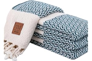 GOLD CASE HOME COLLECTION Zeus Original Turkish Hand Towels - Set of 4-20x40 100% Cotton Decorative Towel - Bathroom Kitchen Pestemal for Hand, Face, Hair, Yoga, Gym, Tea and Dishcloth, Teal