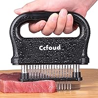 Meat Tenderizer, 48 Stainless Steel Ultra Sharp Needle Blade Tenderizer for Tenderizing Steak, Beef with Cleaning Brush,Durab