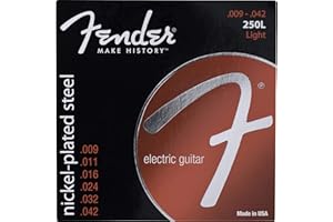 Fender Super 250 Electric Guitar Strings, Nickel Plated Steel, Ball End, 250L .009-.042