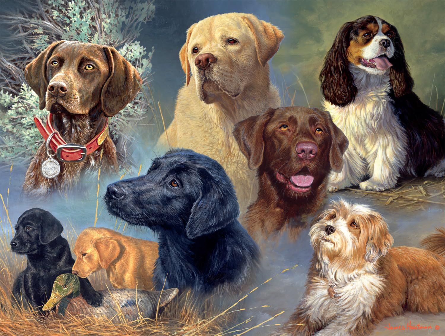 Buffalo Games - James Hautman - Treasured Friends - 750 Piece Jigsaw Puzzle for Adults -Challenging Puzzle Perfect for Game Nights - Finished Size is 24.00 x 18.00