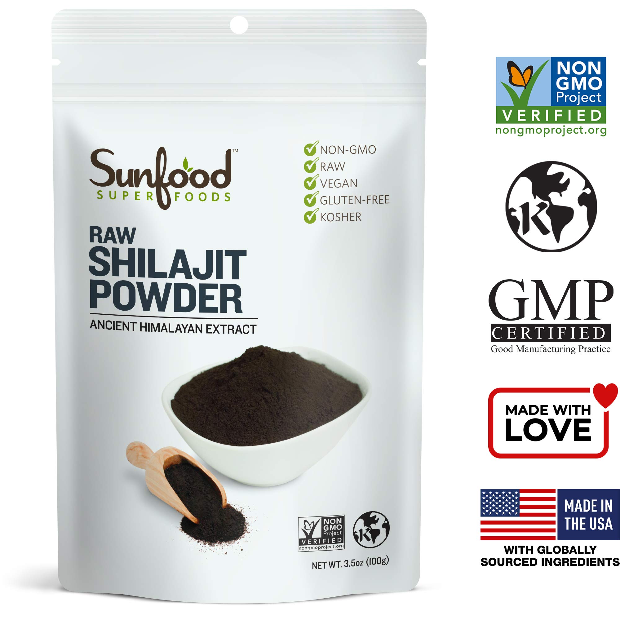 Sunfood Superfoods Raw Shilajit Powder 100 Pure 3.5 oz Bag Buy