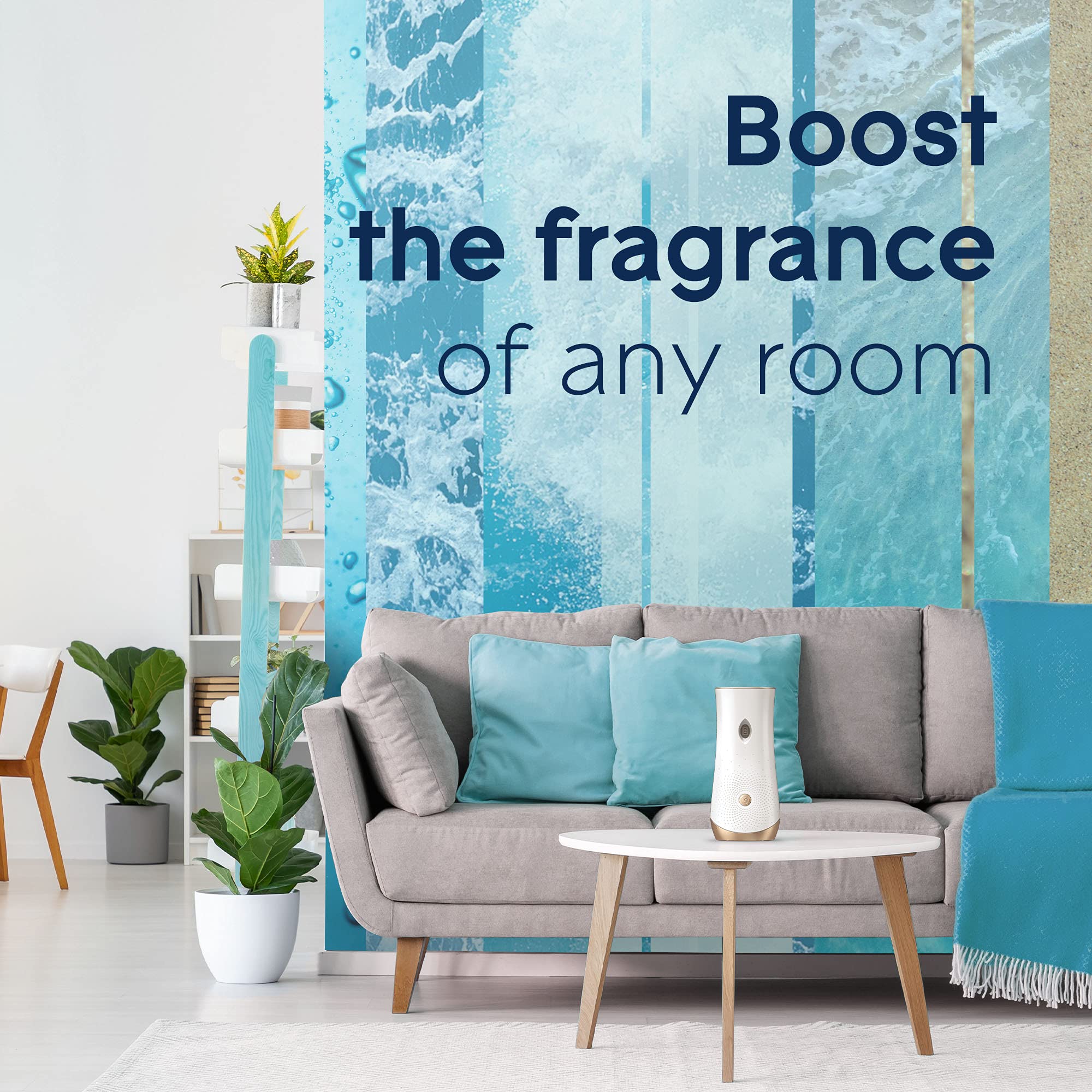 Glade Automatic Spray Refill, Air Freshener for Home and Bathroom, Aqua Waves, 6.2 Oz