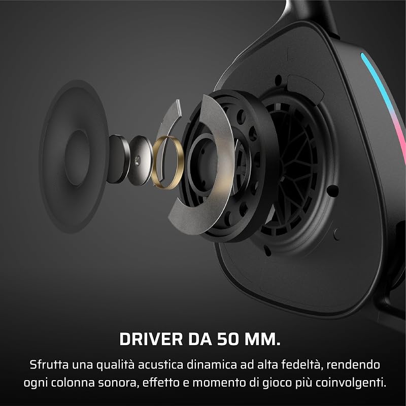 VOID v2 Cuffie da Gioco Wireless con Bluetooth — Carbonio