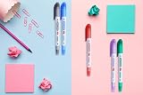 Smart Panda 5 Whiteboard Markers Dual Tip Medium Fine Pastel Set view 3