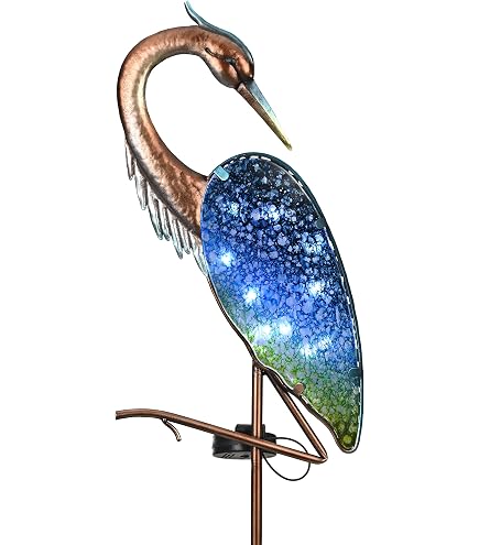 GANAZONO Crab-Shaped Solar Garden Lamp – Decorative Outdoor Stake Light With Warm LED, IP44 Waterproof, Iron Construction, Auto On/Off, For Patio, Lawn & Yard