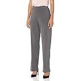 Briggs New York Womens Petite Pull on Dress Pant Average & Short Length