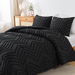 Andency Black Twin/Twin XL Comforter Set, Twin Bed