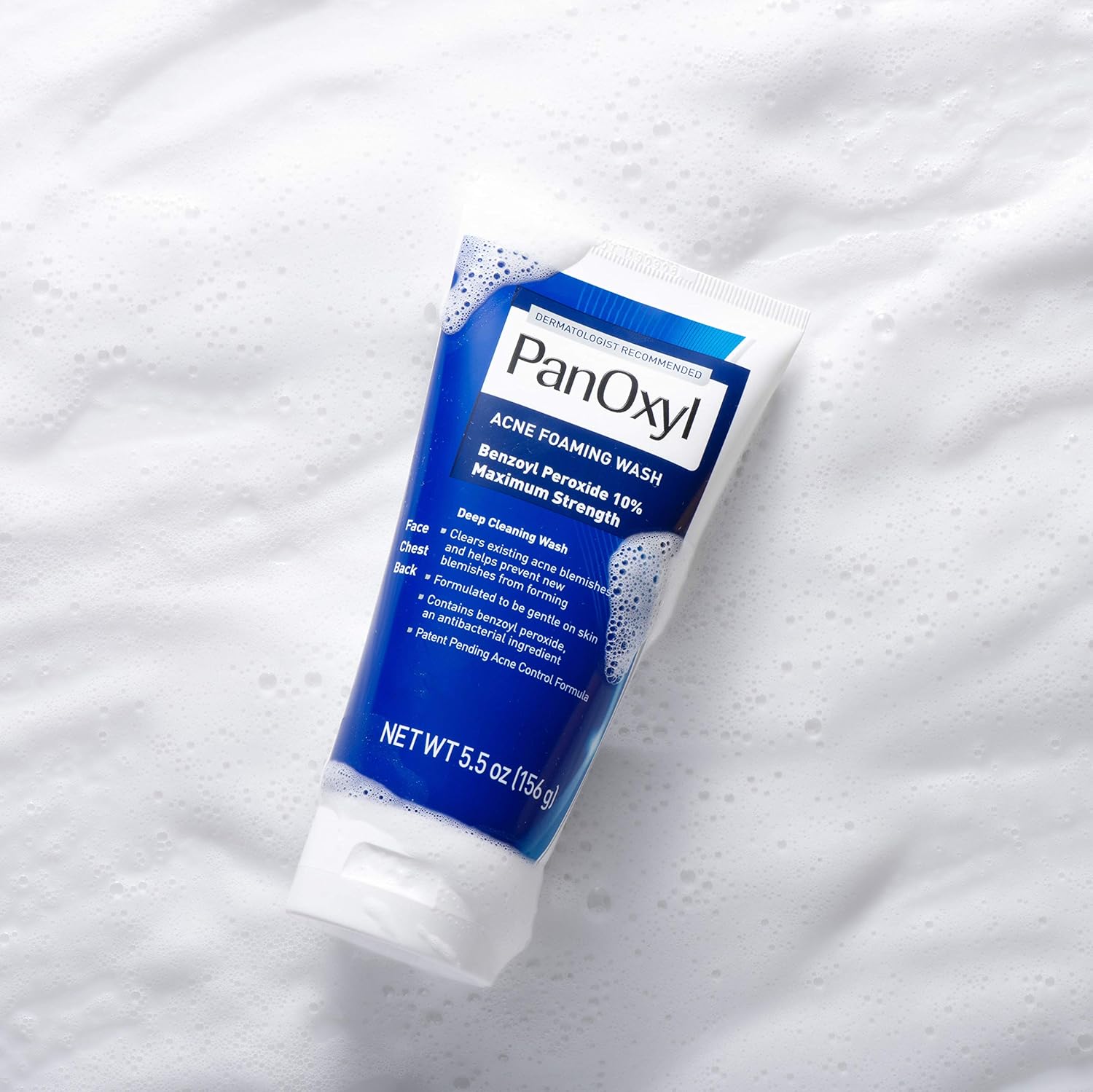 PanOxyl Acne Foaming Wash Benzoyl Peroxide 10% Maximum Strength Antimicrobial, 5.5 Ounce : Health & Personal Care