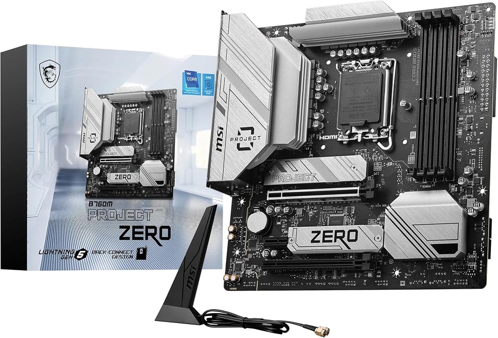 MSI B760M Project Zero Back-connect Micro-ATX Motherboard Intel 14th 13th 12th