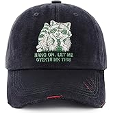 Funny Hat for Men Women, Animal Hats Adjustable Cotton Embroidered Baseball Cap, Gifts for Family Coworkers Friends