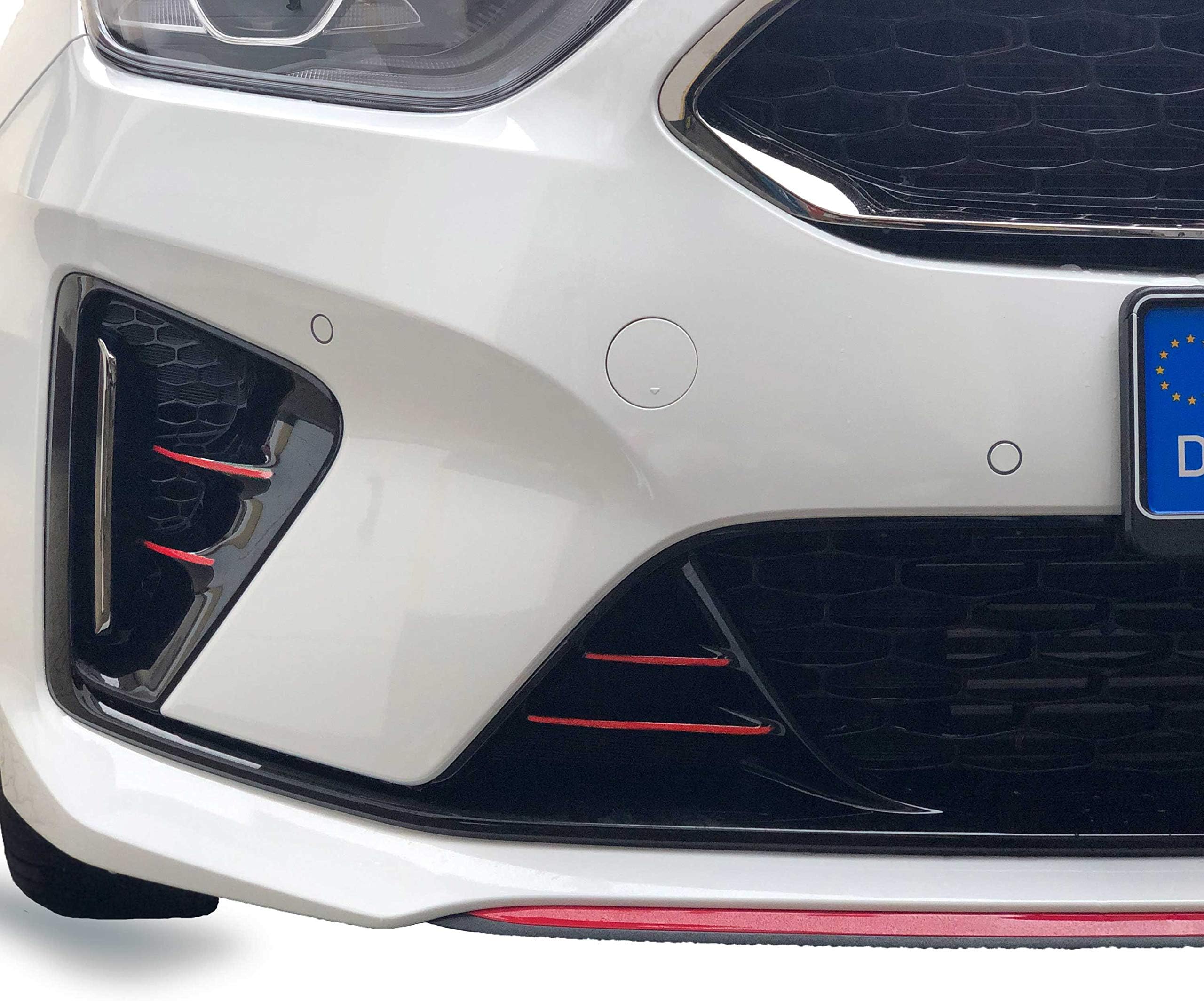 P055 Front Grill Stripes Design Line Set of 10 Stripes Film Set Radiator Grille Bumper Film