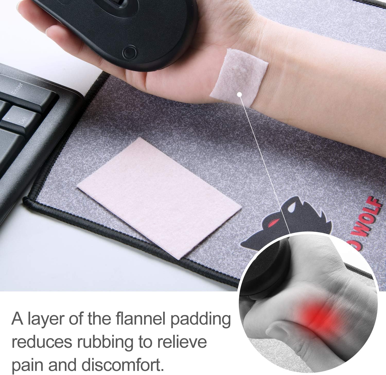 Sumifun Moleskin for Foot - Pack of 25 Adhesive Backing Blister Pads for Heel, Toe, Sore Foot Spots, Soft and Comfortable Fabric, Reduce Friction Pain: Health & Personal Care