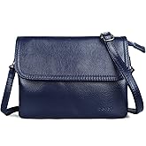 befen Genuine Leather Small Crossbody Bags for Women Cell Phone Bag Cross Body Purses,Silver Zipper