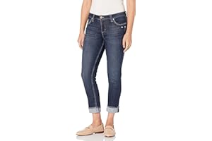 Riders by Lee Indigo Women's Fringe Cuff Boyfriend Jean
