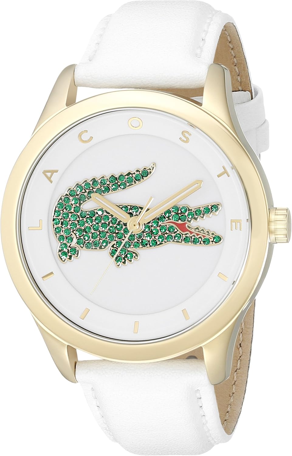 Lacoste Women's 2000894 Victoria CrystalAccented Stainless