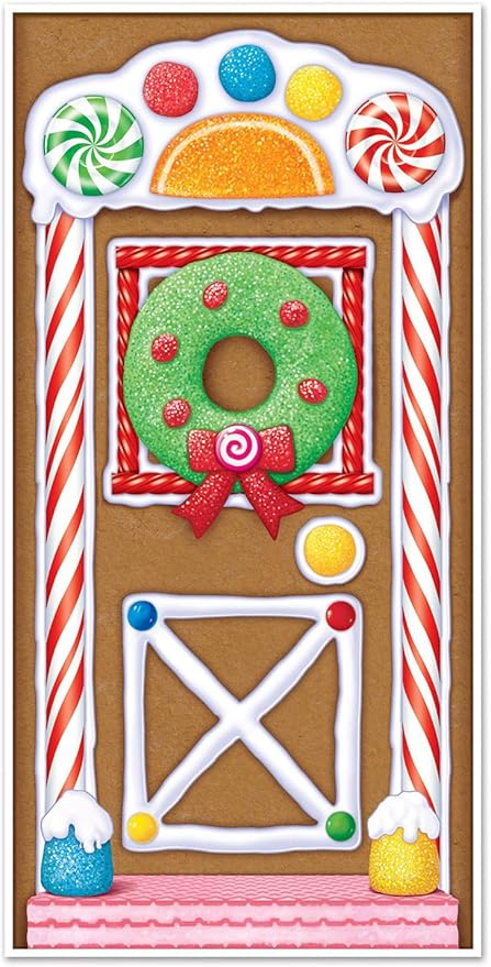 Beistle 20017 Gingerbread House Door Cover 30 X 5 Amazon Co Uk