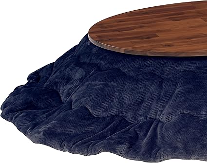 Amazon Kyrk こたつ布団 リバーシブル楕円形布団 185x235 105楕円形用 グレー ネイビー Kyrk こたつ布団