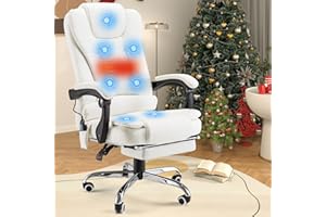 YODOLLA Office Chair, Office Chair with 7 Points Vibrating Massage & Heat Functions, Adjustable Height Home Executive Chair w