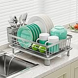 GAOKASE Dish Drying Rack, Space-Saving Dish