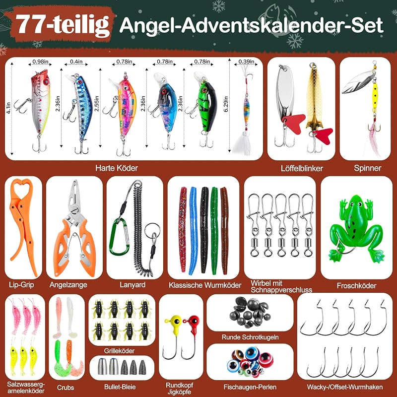 Angel Adventskalender 2026 für Männer & Teenager Jungs mit 77 Teilen