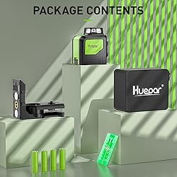 Huepar 901CG Self-Leveling Laser Level, 360 Green