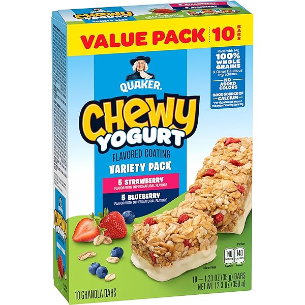 QUAKER CHEWY YOGURT BARS – VARIETY PACK 10CT