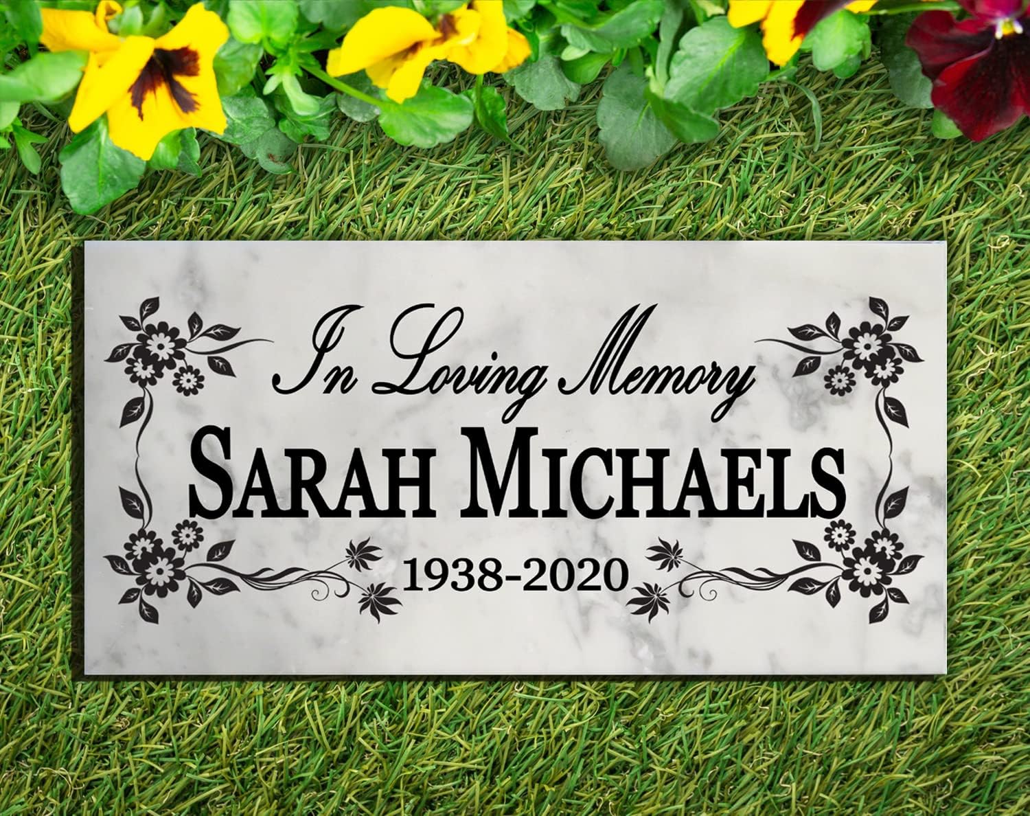 Plaques & Wall Art - Personalized Memorial In Loving Memory Garden Stone Gift Custom Loved One Memory Sign Outdoor Remembrance Plaque (In Loving Memory)