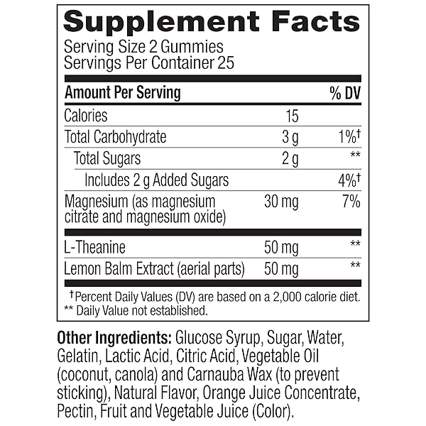 OLLY KIDS CHILLAX GUMMY, FOR A CALM AND RELAXED MOOD*, MAGNESIUM, L-THEANINE, LEMON BALM EXTRACT, CHEWABLE SUPPLEMENT, SHERBET FLAVORED, 25 DAY SUPPLY – 50 COUNT (PACKAGING MAY VARY)