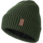 Wmcaps Warm Beanie for Men Women, Fleece Lined Beanie Warm Winter Caps Unisex Fashion Knit Cuffed Cap