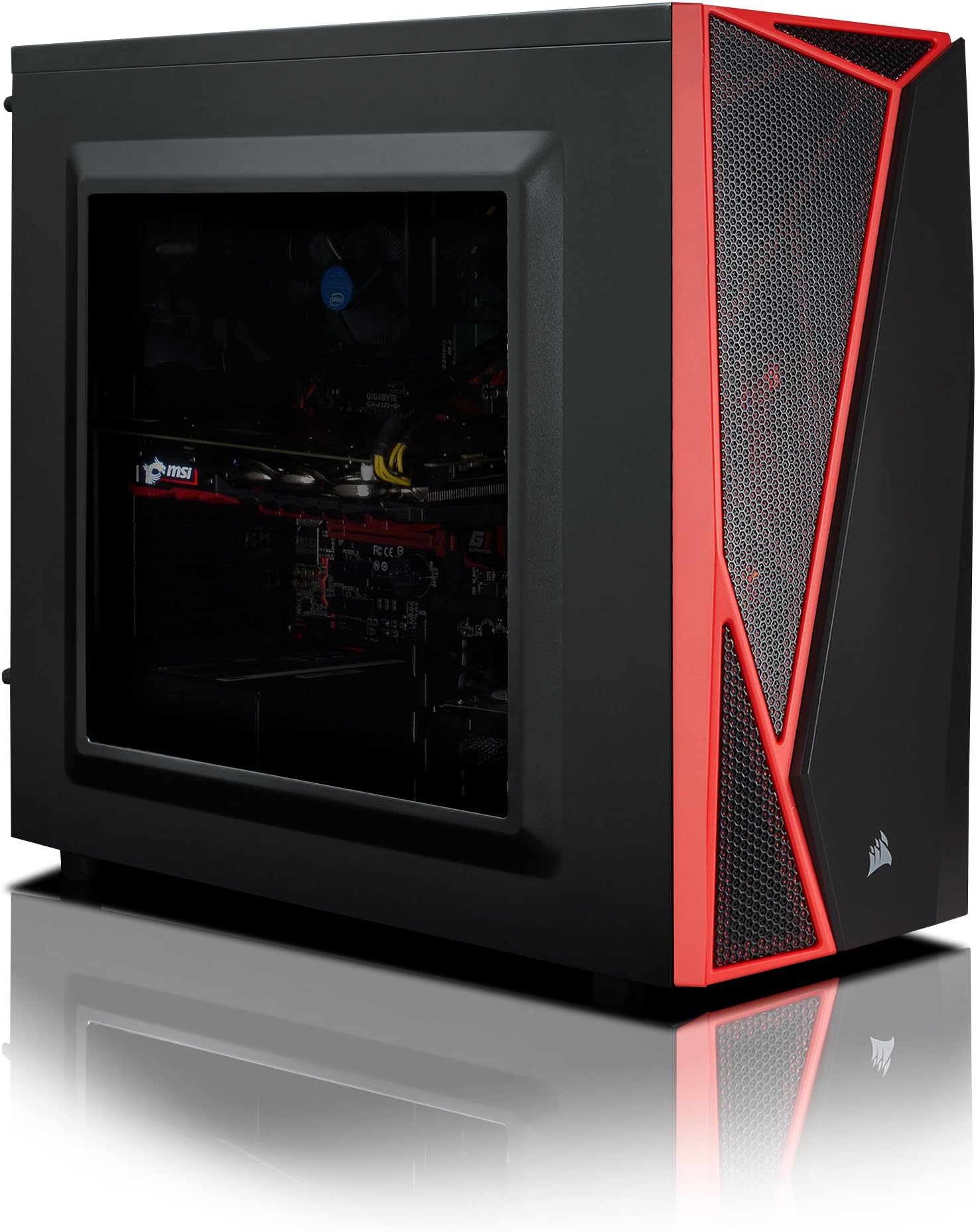 Chillblast Arbiter Ultimate Desktop PC - (Black) (Intel i3-8100 Processor, 8 GB RAM, 250 GB, 2 TB Hybrid (HDD/SDD), 6 GB GTX 1060 Graphics, Windows 10 Home)