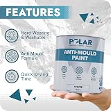 Polar Anti Mould Paint 500ml Brilliant Matt White 5 Year Mould Resistant view 4