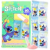 Disney Lilo and Stitch Dipping Sticks and Powder Candy, 20 Pouches | Strawberry Flavored, Birthday Party Favors, Individually Wrapped, 20 Individual Pouches