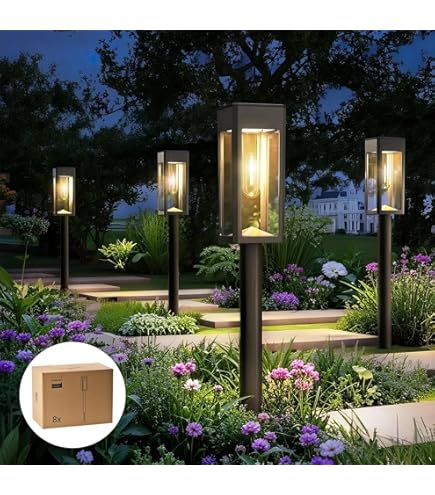Aigostar Solar Lights Outdoor Garden, Solar Powered Stake Lights 12 Pack, Garden Solar Lights - View #2