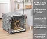 MidWest Homes for Pets Crate Cover 91 cm with Teflon Protector Gray Privacy view 2