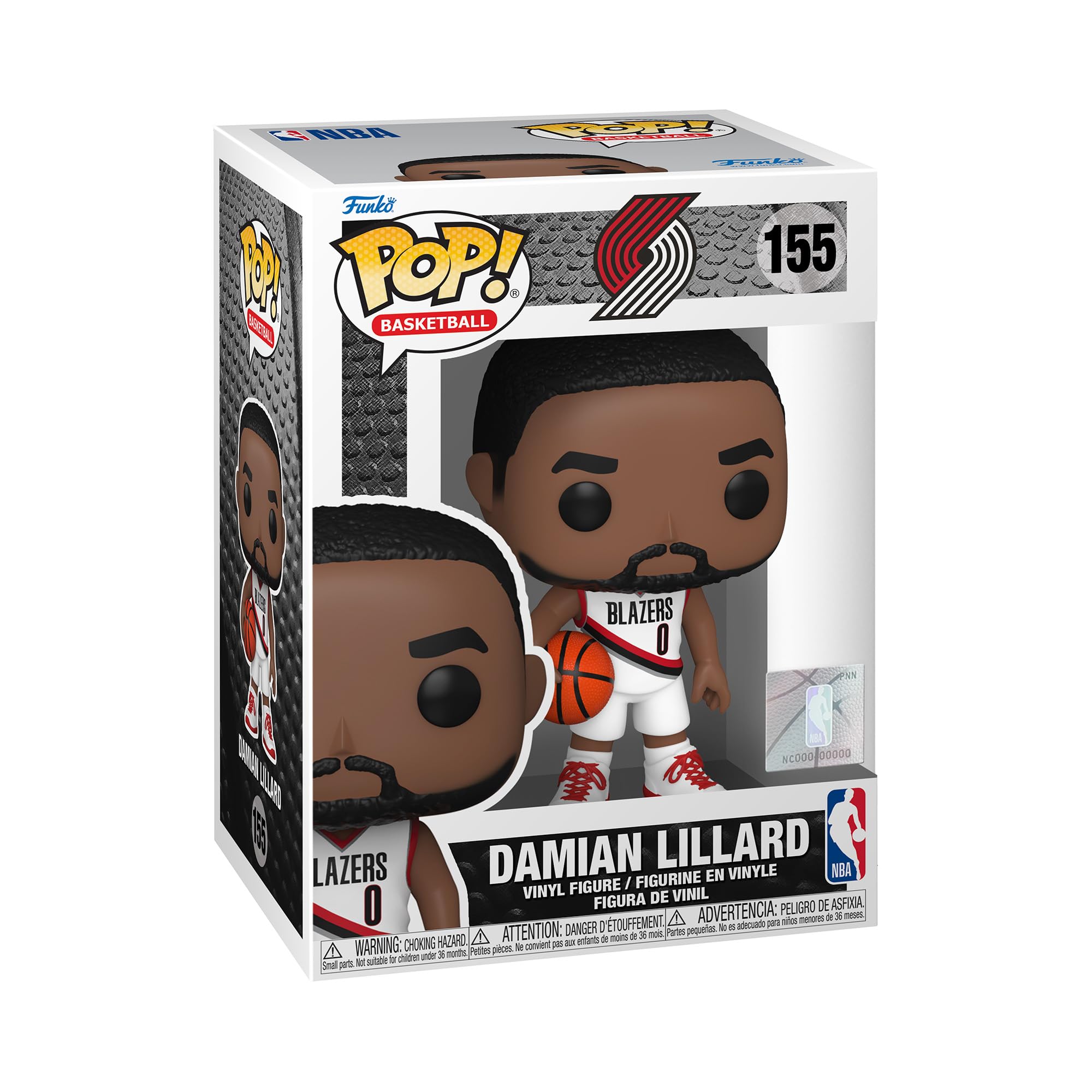Funko POP! NBA: Trailblazers - Damian Lillard - Collectable Vinyl Figure - Gift Idea - Official Merchandise - Toys for Kids & Adults - Sports Fans - Model Figure for Collectors and Display