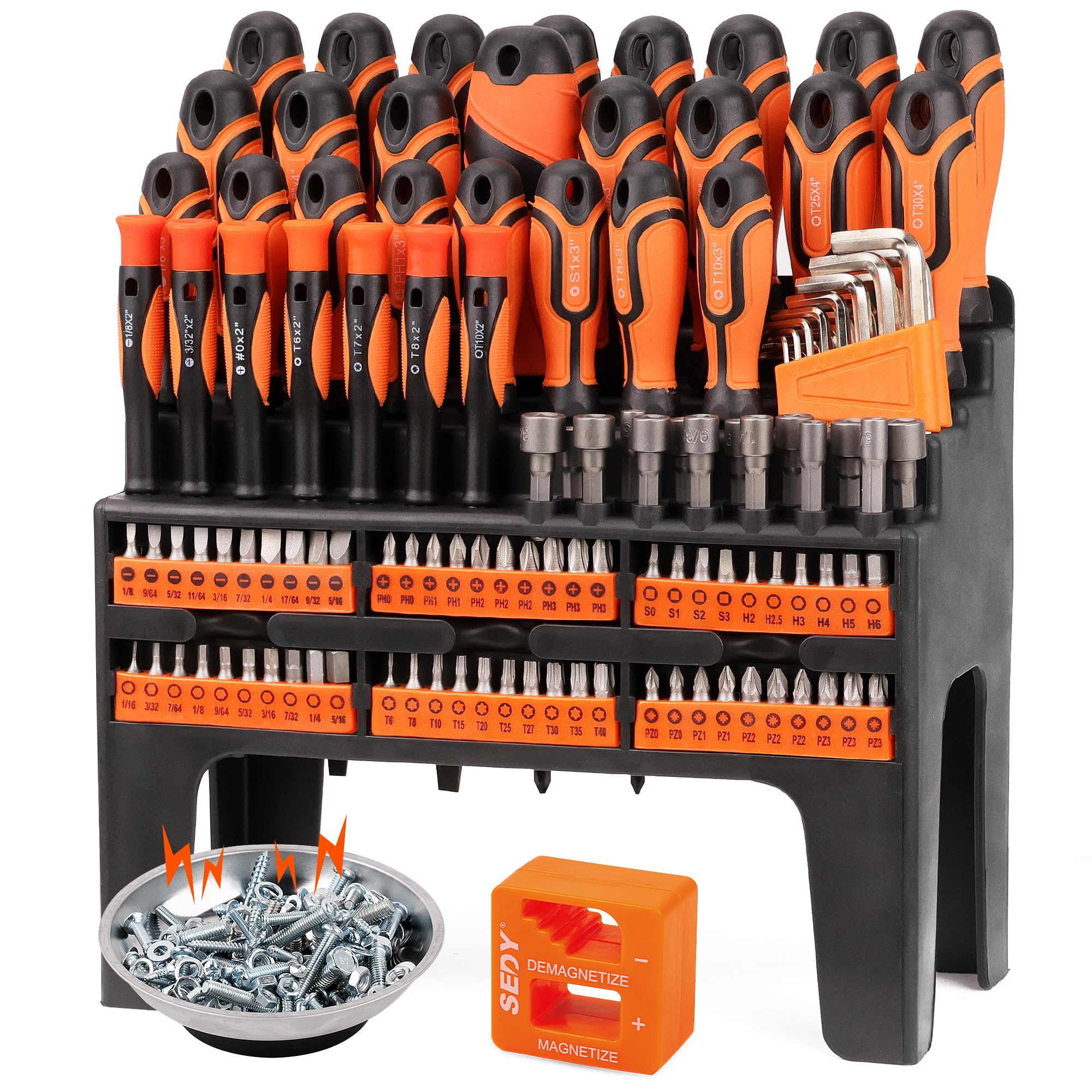 thumbnail image 2 of 118-Piece Magnetic Screwdriver Set With Rack - SORAKO Precision Tool Kit 2 of 14