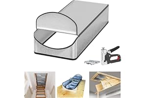 Santiano Attic Stairs Insulation Cover 25"x54"x11", Attic Door Insulation Cover,All-Year Energy Saving,Class A Fireproof Attic Tent Ladder Insulation Cover Kit