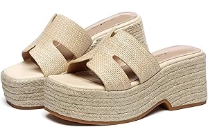 Gorfen Platform Sandals Women with Chunky Sandals for Wedge Design Open Toe Beach Sandals