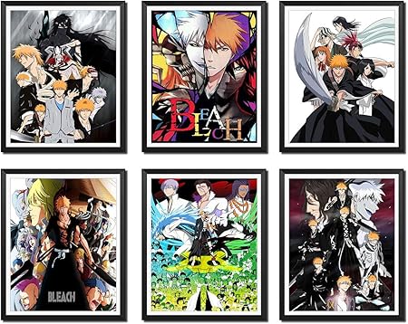 アニメ ブリーチ キャンバス ウォール アート プリント ポスター ホームインテリア 8 X 10インチ フレームなし 6枚セット Generic Amazon Co Jp