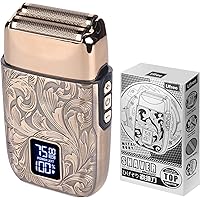 Ufree Electric Shaver, Double Foil Head Shaver, 3 Adjustable Speeds Electric Razors, Head Shavers for Bald Men, Beard Trimmer