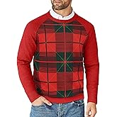 COOFANDY Men's Crewneck Sweater Casual Dress Pullover Sweaters Slim Fit Lightweight Long Sleeve Raglan Sweaters