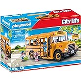Playmobil School Bus with Accessories and 4 Figures