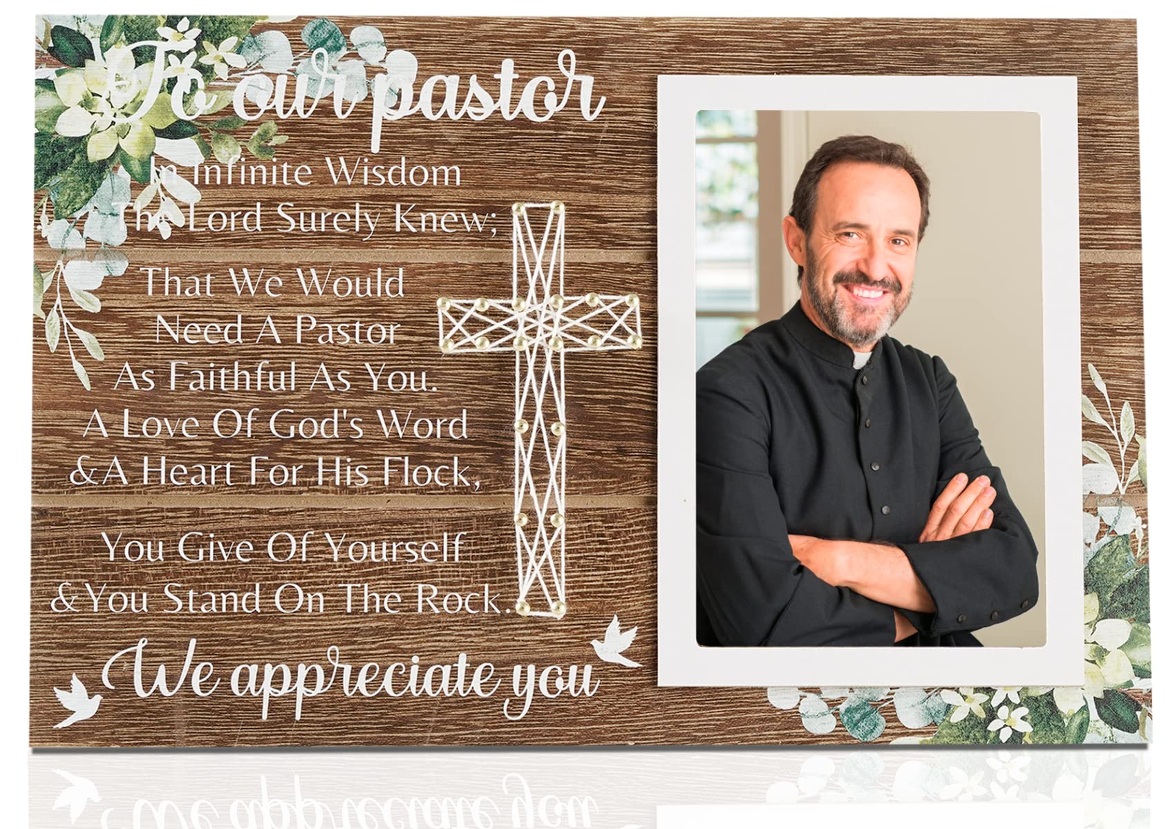 InnoBeta Pastor Appreciation Gifts for Men - Wood Picture Frame, 4